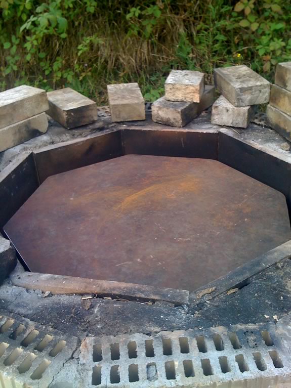 small scale biochar kiln operation step 1